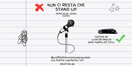 Non Ci Resta Che... Stand Up!!! primary image