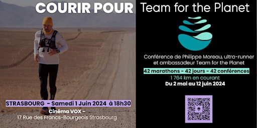 Courir pour Team For The Planet - Cinema VOX - Strasbourg primary image