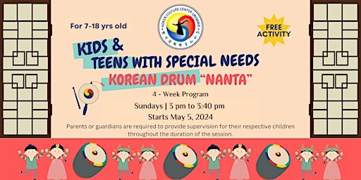 Hauptbild für Learn Korean Traditional Drum for Kids & Teens with Special Needs |age 7-18
