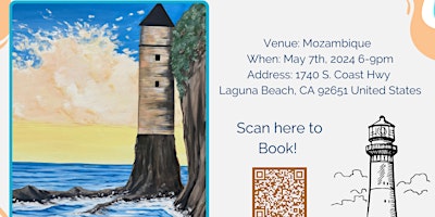 Image principale de Laguna Beach Lighthouse Paint Night at Mozambique