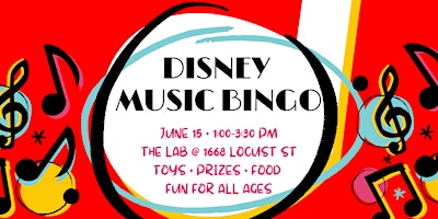 Image principale de SHINE Fundraiser - Disney Music Bingo at The Lab