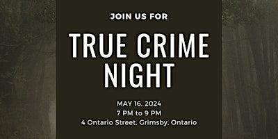 Imagem principal do evento True Crime Night with Stephen Metelsky