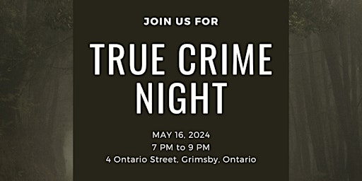 Primaire afbeelding van True Crime Night with Stephen Metelsky