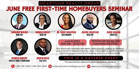 McArthur Realty Group 1st Time Homebuyers Seminar