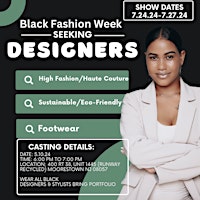 Primaire afbeelding van Designers @ Black Fashion Week