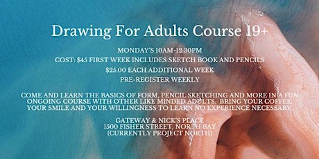 Drawing For Adults Course Ages 18+ primary image