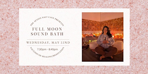 Imagem principal do evento May Full Moon Salty Sound Bath