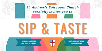 Imagem principal do evento St. Andrew’s Sip & Taste