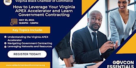 Leverage your Virginia APEX Accelerator and Learn Government Contracting