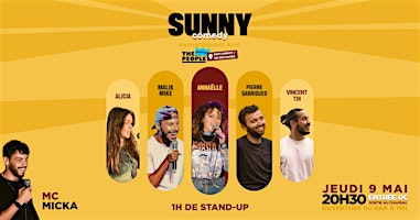 Imagem principal de Sunny Comedy X The People • 1h de Stand-up • 09-05