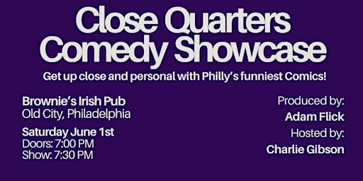 Primaire afbeelding van Close Quarters Comedy Stand Up Showcase
