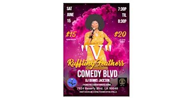 Imagen principal de Saturday, June 15th, 7:30 PM - “V” Ruffling Feathers - Comedy Blvd!