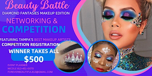 Immagine principale di TAMPA BEAUTY BATTLE, NETWORKING  POP UP SHOP & MAKEUP COMPETITION 