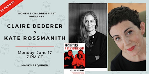 Primaire afbeelding van In-Person: MONSTERS Paperback Launch with Claire Dederer & Kate Rossmanith