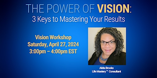 The Power of Vision Workshop primary image
