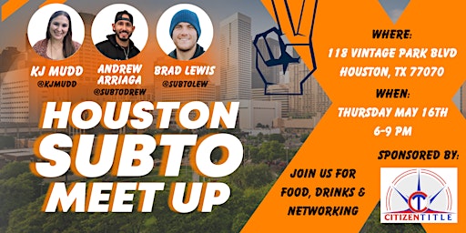 Hauptbild für Houston Subto Meetup