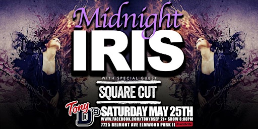 Rock Night w/ Midnight Iris & Squared Cut at Tony D's primary image