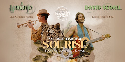 Immagine principale di Sol Rise Solstice Concert feat. Yemanjo & David Segall 