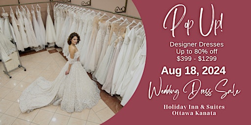 Imagem principal do evento Opportunity Bridal - Wedding Dress Sale - Kanata