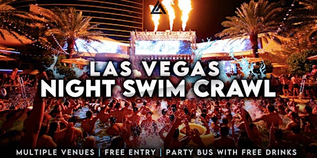 Vegas Night Swim Crawl | Pool Party After Dark
