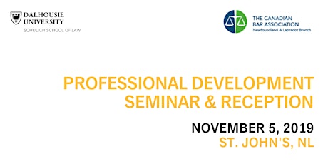 Professional Development Seminar & Reception - St. John's, NL