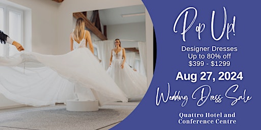 Imagem principal do evento Opportunity Bridal - Wedding Dress Sale - Sault Ste Marie