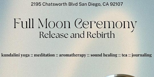 Full Moon Ceremony: Release & Rebirth primary image
