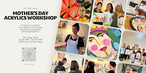 Imagem principal de Celebrate Mother's Day with Art: Acrylic Painting Workshop!