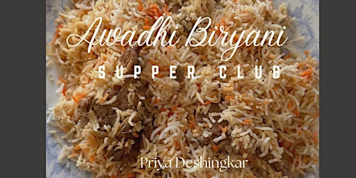 Primaire afbeelding van Awadhi Biryani Supper Club