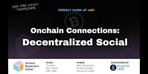 Onchain Connections: Decentralized Social primary image