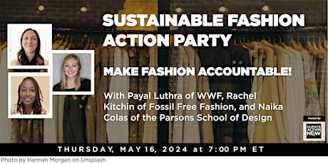 Climate Action Party:  Sustainable Fashion