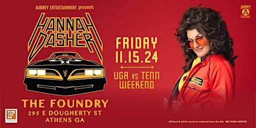 Hannah Dasher @ The Foundry in Athens, GA (UGA vs Tenn weekend) primary image