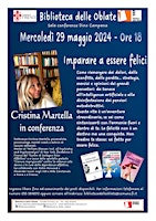 Imagem principal do evento Imparare ad essere felici conferenza con la dottoressa Cristina Martella