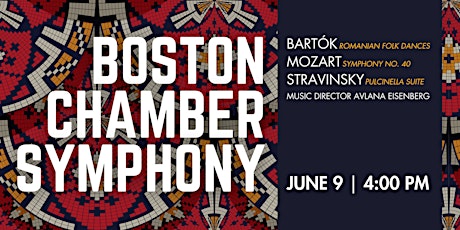 Boston Chamber Symphony | Masterworks by Bartók, Mozart, and Stravinsky