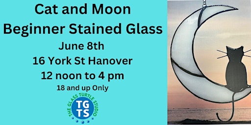 Cat and Moon Beginner Stained Glass Class  primärbild