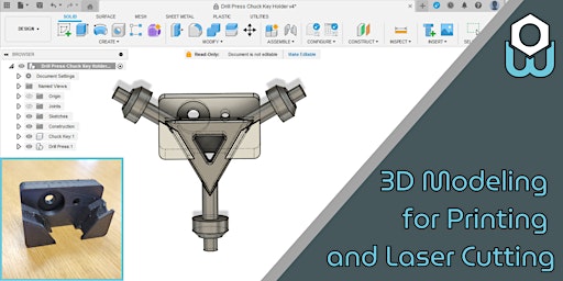 Imagem principal de 3D Modeling for Printing and Laser Cutting
