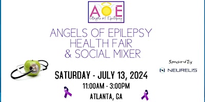 Primaire afbeelding van Angels of Epilepsy Health Fair & Social Mixer