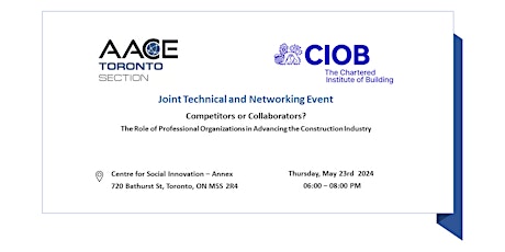Joint Networking and Technical Event with CIOB[ May 23rd]