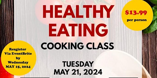 Imagem principal do evento Healthy Eating Cooking Class 2024