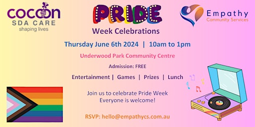 Imagem principal do evento Pride Week Celebrations - Everyone is Welcome!
