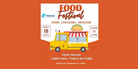 Food Festival with Food Trucks, Live Music, and Artisans