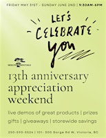 13 Year Anniversary Customer Appreciation Open House