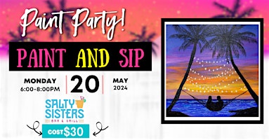 BEACH THEMED PAINT AND SIP primary image