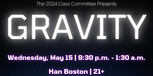 Imagem principal do evento Gravity - A Harvard Senior Week Celebration