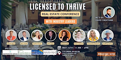 Hauptbild für Licensed to Thrive - Tampa Real Estate Agent Event