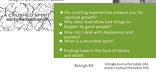 A  Crushed Spirit-Finding A Way Through Darkness Bible Study primary image