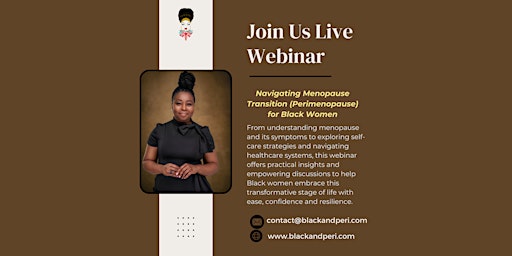 Imagem principal do evento Navigating Menopause Transition (Perimenopause) for Black Women
