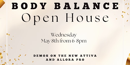 BODY BALANCE: Open House
