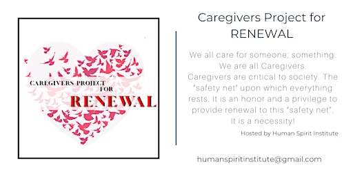 Caregivers Project for Renewal - July  5, 6  & 7, 2024 primary image