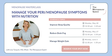 Menopause Masterclasses